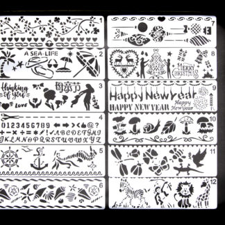 ESTENCIL X12 SURTIDO 长条塑料画板 X12 - Art.982612